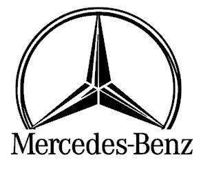 Stickers MERCEDES logo demi