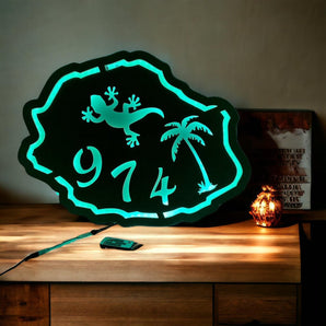 Fond de cabine miroir  LUMINEUX  La Réunion