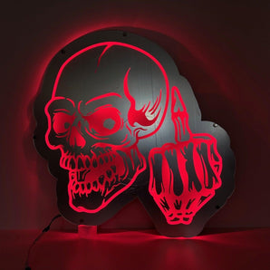 LOGO fond de cabine lumineux  Tête de mort