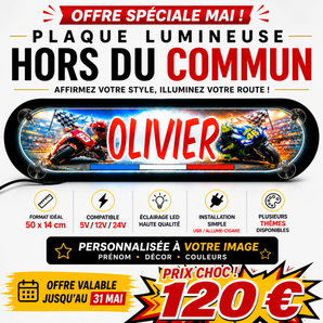 Plaque Lumineuse Camion L’Excellence – Enseigne  Personnalisée Hors du Commun