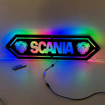 Fond de Cabine Lumineux Scania avec Logo pour Chauffeur Routier