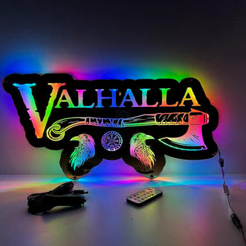 Fond de cabine camion VALHALLA personnalisé lumineux – Déco intérieure