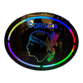 Fond de cabine carte de la Corse