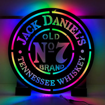 Fond de cabine lumineux JACK DANIEL’S – Esprit biker & vintage pour camion | Stick Olivier