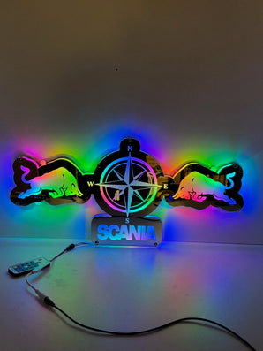 Fond de cabine miroir ROSE DES VENTS SCANIA – Style direction et puissance