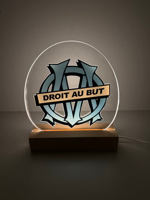 Lampe LED 3D personnalisée OM – Éclairage déco pour cabine de camion