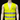 Gilet jaune Hello Kitty haute visibilité – Motif noir devant et dos – vue 2