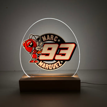 Lampe 3D personnalisée  GP Moto Marc Márquez| Stick Olivier