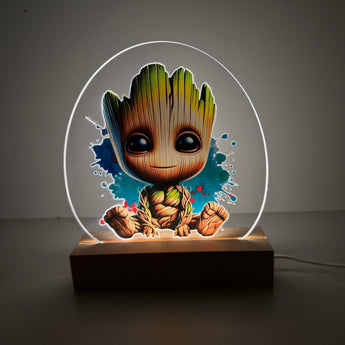 Lampe LED Groot Personnalisée – Décoration Lumineuse Fun et Originale