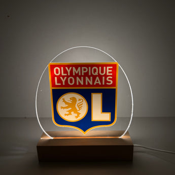 Lampe LED Olympique Lyonnais  Édition Supporter RGB Éclairage déco pour cabine camion