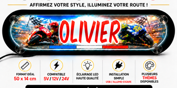 Plaque Lumineuse Camion L’Excellence – Enseigne  Personnalisée Hors du Commun
