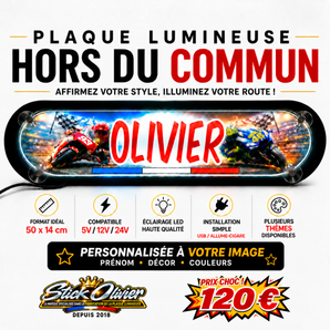 Plaque Lumineuse Camion L’Excellence – Enseigne  Personnalisée Hors du Commun