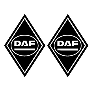 Sticker DAF – Losanges ovale