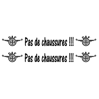 Sticker DAF pas de chaussures