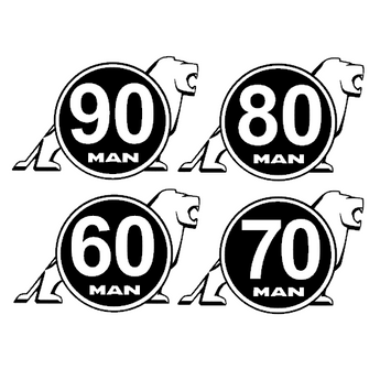 Sticker MAN  disques de limitation de vitesse
