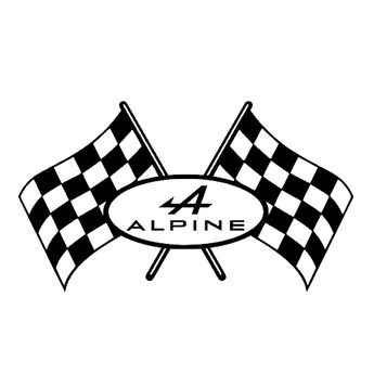 Sticker RENAULT alpine drapeau