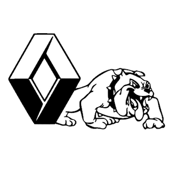 Sticker RENAULT bull dog d
