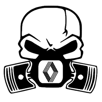 Sticker RENAULT masque bis