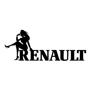 Sticker RENAULT pin up bis