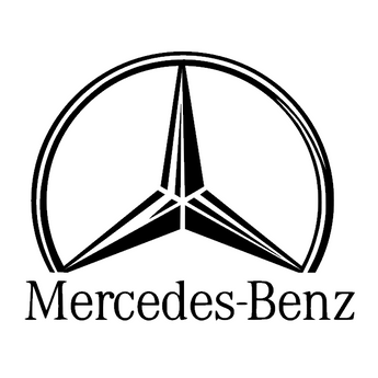 Sticker camion MERCEDES – Demi logo, autocollant