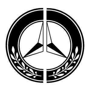 Sticker camion MERCEDES – Demi logos Laurier