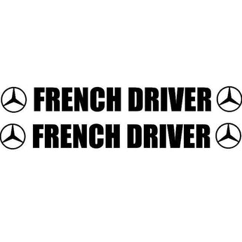 Sticker camion MERCEDES  French Driver, autocollant  personnalisé