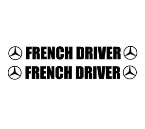 Sticker camion MERCEDES  French Driver, autocollant  personnalisé