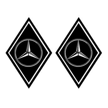 Sticker camion MERCEDES – Losanges logo, autocollant pour camion