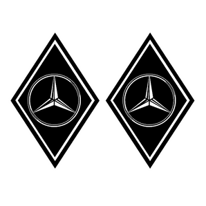 Sticker camion MERCEDES – Losanges logo, autocollant pour camion