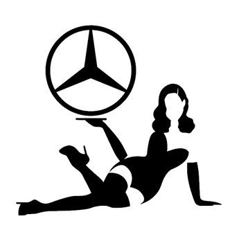 Sticker camion MERCEDES – Pin-up 2, autocollant glamour