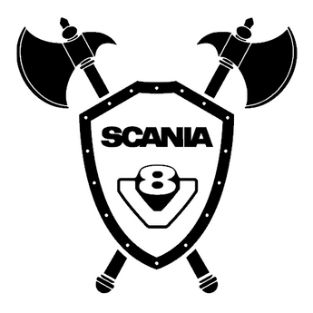 Sticker camion SCANIA – Blason, autocollant décoratif