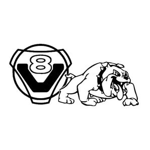 Sticker camion SCANIA – Bull Dog V8 G, autocollant décoratif