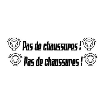 Sticker camion SCANIA Pas de chaussures autocollant