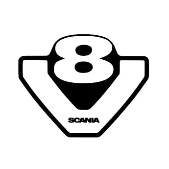 Sticker camion SCANIA V8 – Autocollant décoratif tuning et personnalisé
