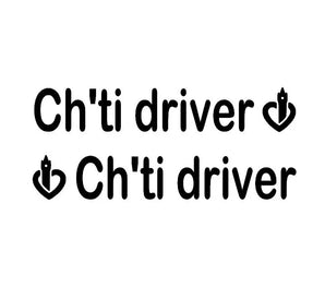 Stickers INTERCOOLER Ch'ti driver