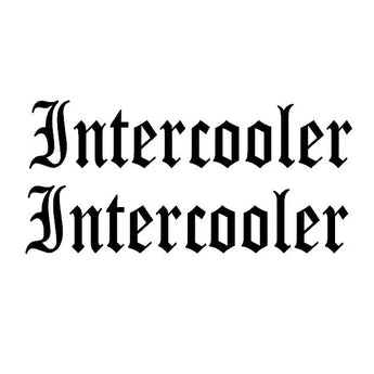 Stickers INTERCOOLER gothique