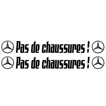 Stickers Pas de chaussures MERCEDES