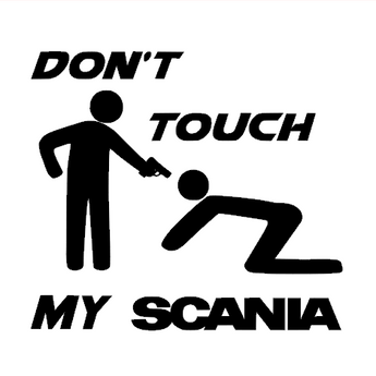 Stickers SCANIA don t touch