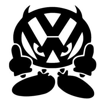 Stickers Volkswagen énervé avec doigt