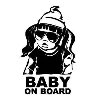 Stickers bébé à bord gangster fille