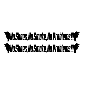 Stickers camion No shoes demi logo MAN