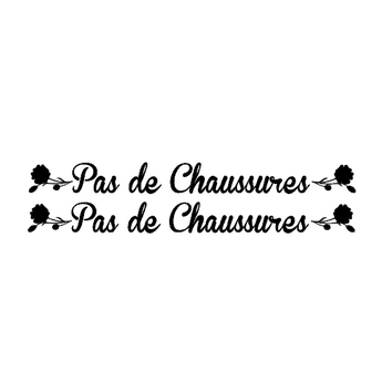 Stickers camion pas de chaussures floral