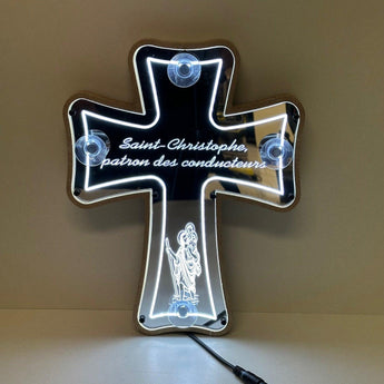 Crucifix led Saint Christophe - Stick Olivier