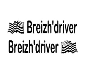 Décors de fenêtre camion BREIZH DRIVER - Stick Olivier