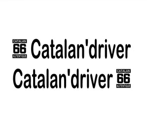 Décors de fenêtre camion CATALAN DRIVER - Stick Olivier