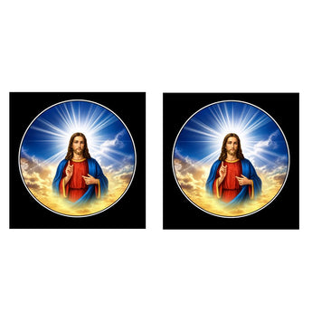 Enseigne Lumineuse Coin de Pare-Brise Jésus – Accessoire Camion Chauffeur Routier