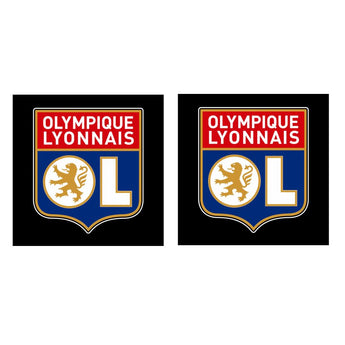 Enseigne Lumineuse Coin de Pare-Brise Olympique Lyonnais – Accessoire Camion Chauffeur Routier