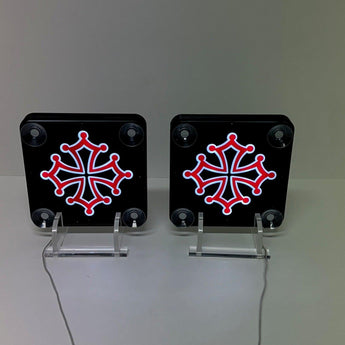 Enseigne lumineuse pare brise camion Occitanie - Stick Olivier