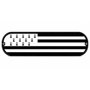 Plaque Lumineuse Camion Drapeau Bretagne Gwenn-ha-Du | LED 12V 24V USB | 50x14 cm
