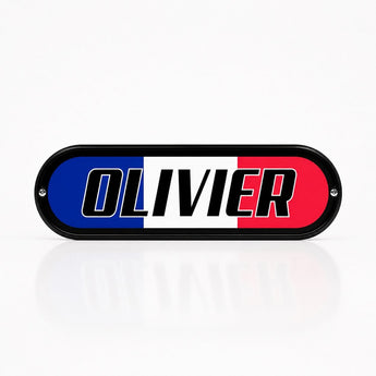 Plaque Lumineuse Camion Drapeau France | LED 12V 24V USB | 50x14 cm